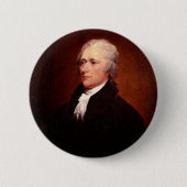 Alexander Hamilton Ronde Button 5,7 Cm (Voorkant)