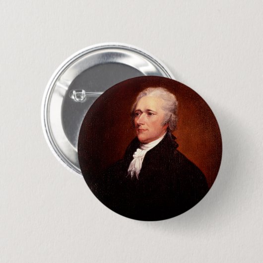 Alexander Hamilton Ronde Button 5,7 Cm (Voorkant /achterkant)