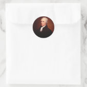Alexander Hamilton Ronde Sticker (Tas)