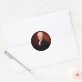 Alexander Hamilton Ronde Sticker (Envelop)