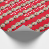 Alexander Hamilton rood verpakkingspapier Cadeaupapier (Hoek)