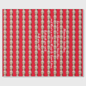 Alexander Hamilton rood verpakkingspapier Cadeaupapier (Vlak)