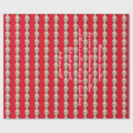 Alexander Hamilton rood verpakkingspapier Cadeaupapier