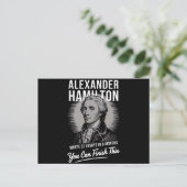 Alexander Hamilton schreef 51 essays in 6 maanden Briefkaart (Staand voorkant)