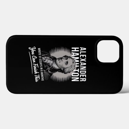 Alexander Hamilton schreef 51 essays in 6 maanden Case-Mate iPhone Case (Achterkant (horizontaal))