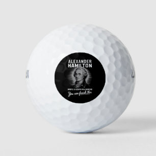 Alexander Hamilton schreef 51 essays in 6 maanden Golfballen