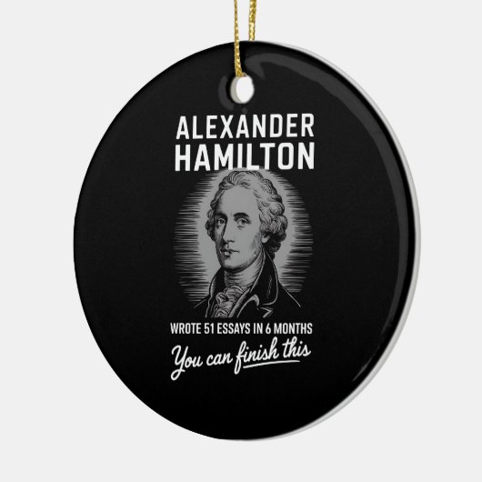 Alexander Hamilton schreef 51 essays in 6 maanden Keramisch Ornament (Links)