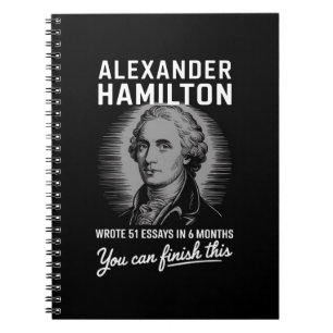 Alexander Hamilton schreef 51 essays in 6 maanden Notitieboek