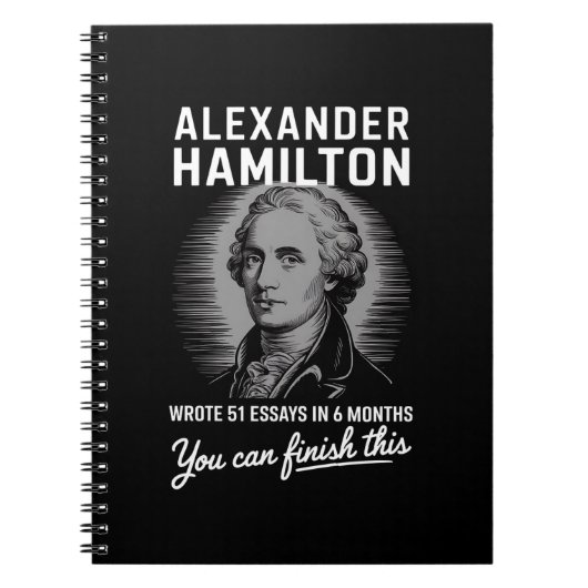 Alexander Hamilton schreef 51 essays in 6 maanden Notitieboek (Voorkant)