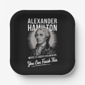 Alexander Hamilton schreef 51 essays in 6 maanden Papieren Bordje (Voorkant)