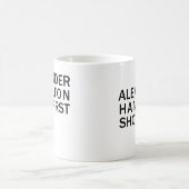 Alexander Hamilton Shot First - White T-Shirt, enz Koffiemok (Center)