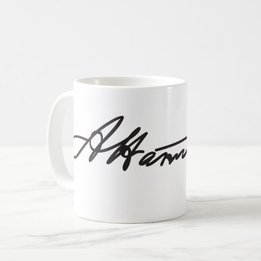 Alexander Hamilton Signature Mok (Voorkant links)