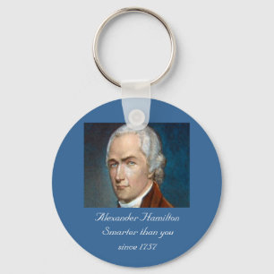 Alexander Hamilton Smarter dan jij kleur sleutelha Sleutelhanger