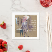 Alexander Hamilton "Sta Voor Iets" Citaat Servet (Insitu)