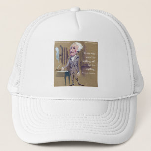Alexander Hamilton "Sta Voor Iets" Quote Mok Trucker Pet