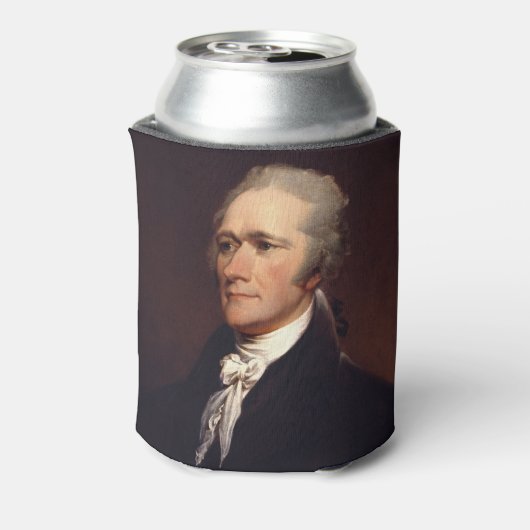 Alexander Hamilton: stichter van de VS, historisch Blikjeskoeler (Blikje Achterkant)