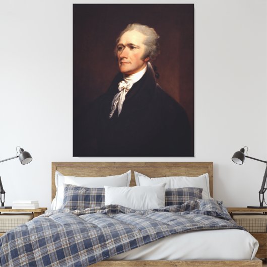Alexander Hamilton: stichter van de VS, historisch Canvas Afdruk (Insitu (Slaapkamer))