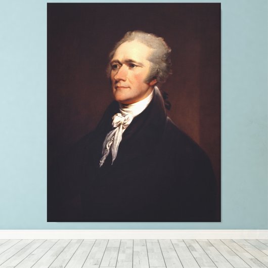 Alexander Hamilton: stichter van de VS, historisch Canvas Afdruk (Insitu (Houten vloer))