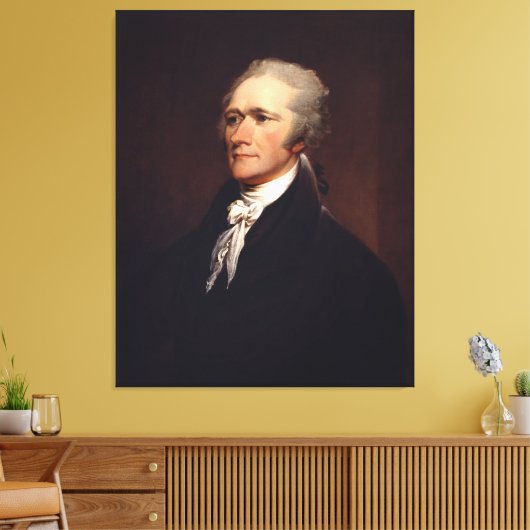 Alexander Hamilton: stichter van de VS, historisch Canvas Afdruk (Insitu (Woonkamer))