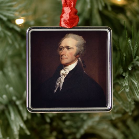 Alexander Hamilton: stichter van de VS, historisch Metalen Ornament (Boom)