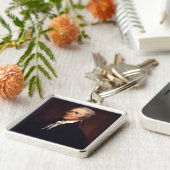 Alexander Hamilton: stichter van de VS, historisch Sleutelhanger (Zijkant)