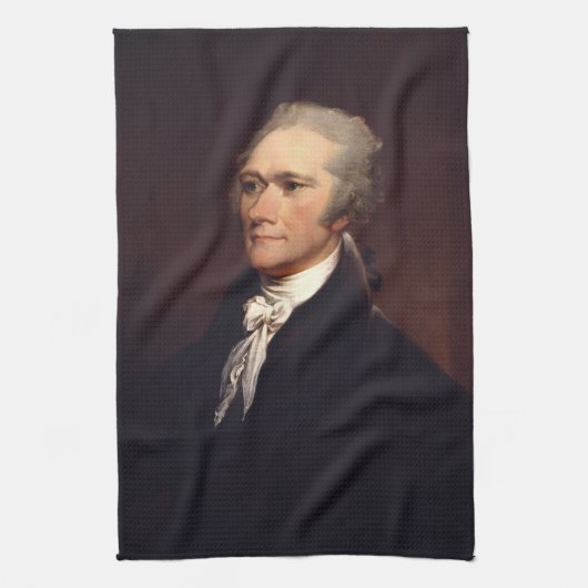 Alexander Hamilton: stichter van de VS, historisch Theedoek (Verticaal)