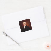 Alexander Hamilton Vierkante Sticker (Envelop)