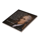Alexander Hamilton "Vijand Leider" Keramische Tege Tegeltje (Zijkant)