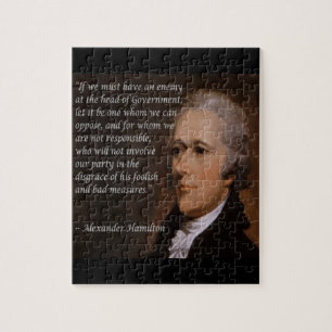 Alexander Hamilton "Vijandelijke Leider" Cadeau Legpuzzel