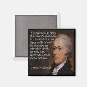 Alexander Hamilton "Vijandelijke Leider" Cadeau Magneet (Voorkant / Achterkant)