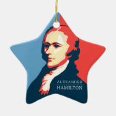 Alexander Hamilton voor uw kerstboom Keramisch Ornament (Voorkant)