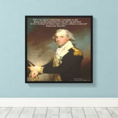 Alexander Hamilton & "Waarom Overheid" Quote Print (Insitu (Houten vloer))