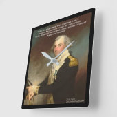 Alexander Hamilton & "Waarom Overheid" Wandklok (Hoek)