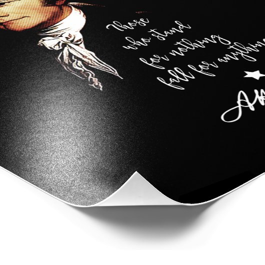 Alexander Hamilton. Zij die voor niets staan Foto Afdruk (Hoek)