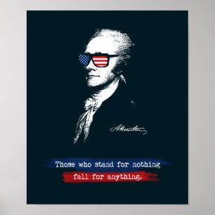 Alexander Hamilton Zij die voor niets staan Poster