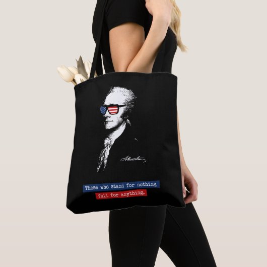 Alexander Hamilton Zij die voor niets staan Tote Bag (Dichtbij)