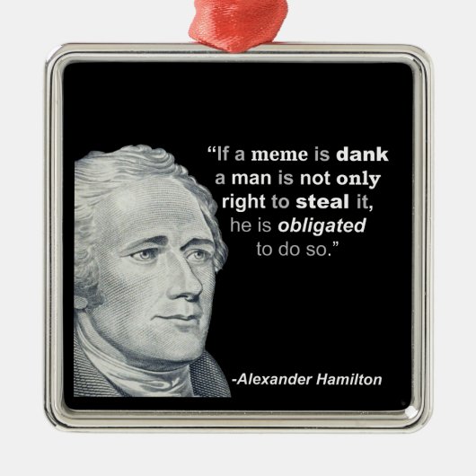Alexander Hamilton's dank Meme - Ornament (Voorkant)