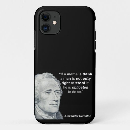 Alexander Hamilton's dank Meme - Telefoonzaak Case-Mate iPhone Case (Achterkant)