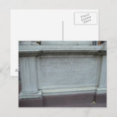 ALEXANDER HAMILTON'S GRAVE BRIEFKAART (Voorkant / Achterkant)