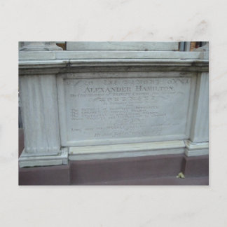 ALEXANDER HAMILTON'S GRAVE BRIEFKAART