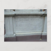 ALEXANDER HAMILTON'S GRAVE BRIEFKAART (Voorkant)