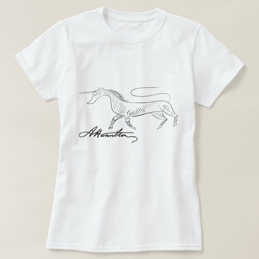 Alexander Hamilton's Unicorn T-shirt (Design voorkant)