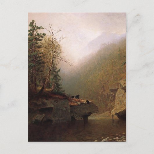 Alexander Helwig Wyant, Drie Beren Briefkaart (Voorkant)