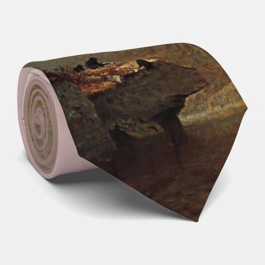 Alexander Helwig Wyant - Drie Beren Stropdas (Opgerold)