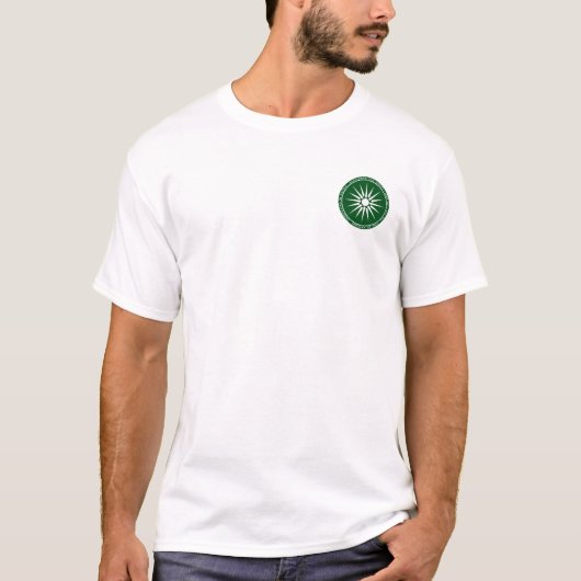 Alexander het Grote Macedonische Groene en Witte S T-shirt (Voorkant)