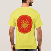 Alexander het Grote Macedonische Rode & Gold-Shirt T-shirt (Achterkant)