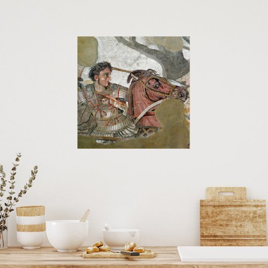 Alexander het Grote Portret Poster (Keuken)