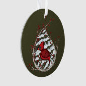 Alexander het Kardinaal Acrylische Ornament (voorkant)