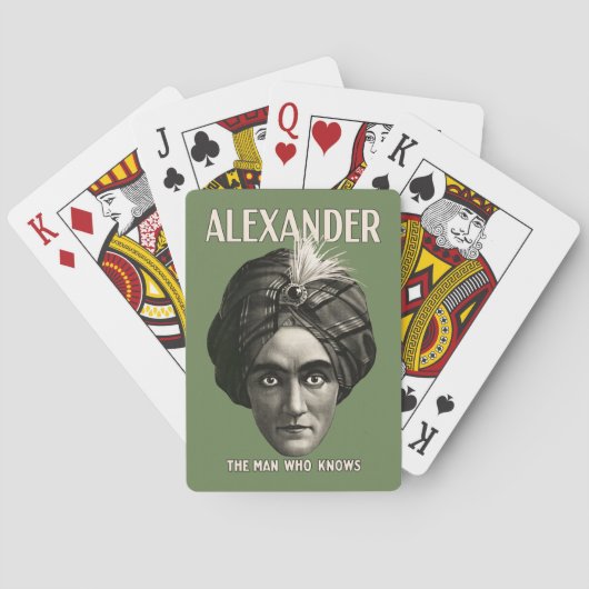 Alexander - Het Man dat het kent - speelkaarten (Achterkant)