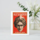 Alexander het Man dat het Magische Poster kent Briefkaart (Staand voorkant)